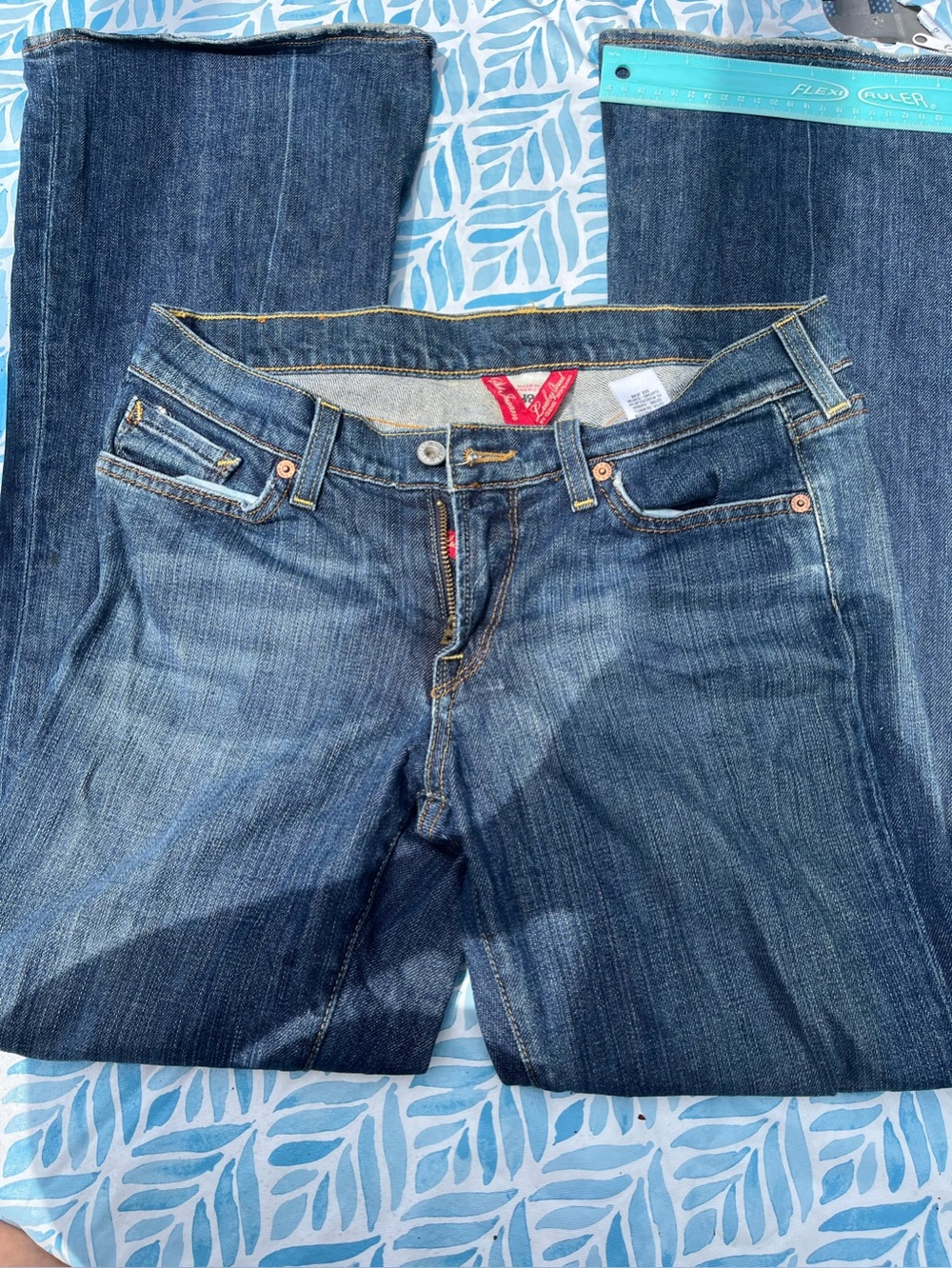 🍀👖Lucky Brand Zoe Boot Cut Jeans in Dark Blue Wash Size 10
